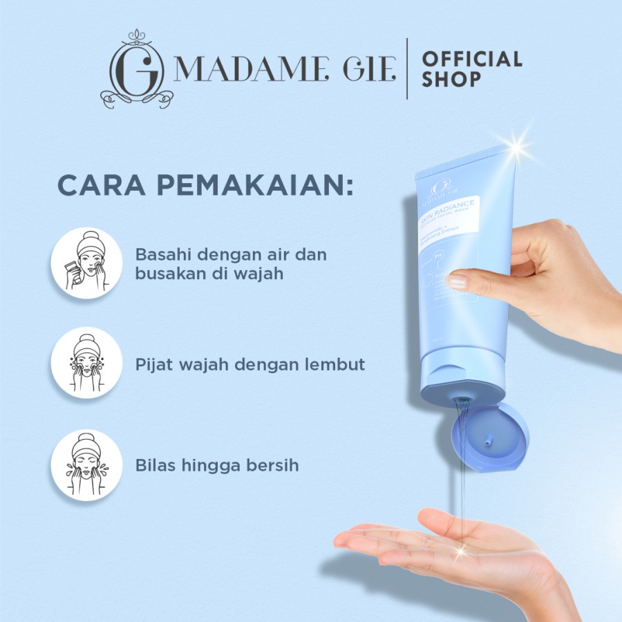 MADAME GIE Skin Radiance Spotless Facial Wash - Sabun Muka Pembersih Wajah - 100ml