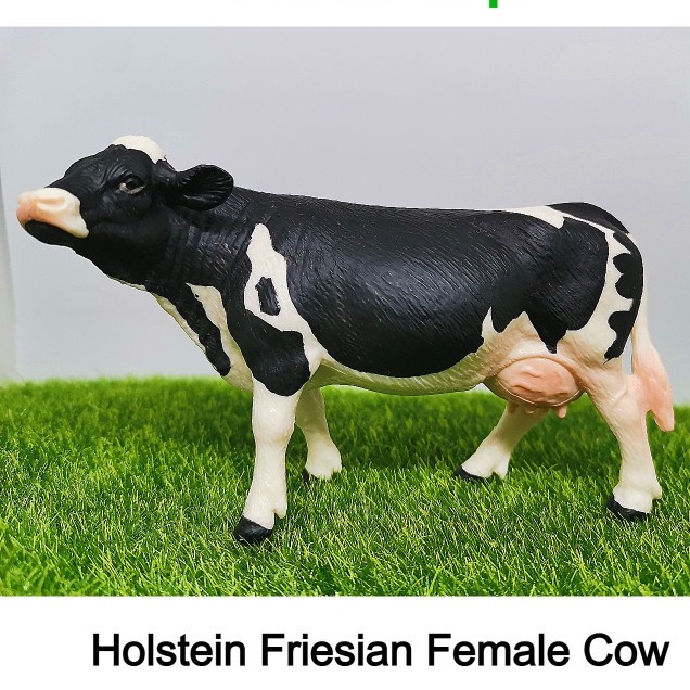 Female Cow Animal Figure/ Miniatur Mainan Binatang Sapi Betina