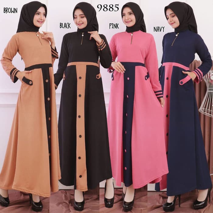  Gamis  Abg Terbaru Kekinian  Wanita Muslim Kirey By 