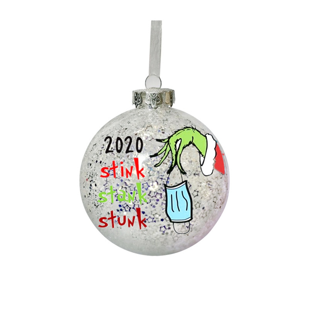 New Christmas Pendant Stars Quicksand Creative Christmas Tree Venue Decoration Dress Up Christmas Balls OW