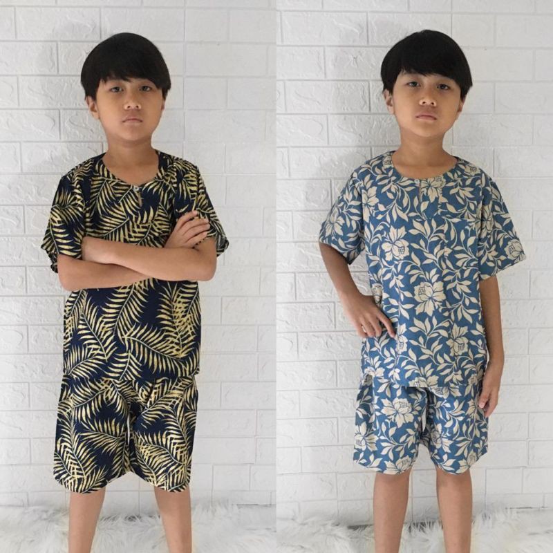 Set Koko Anak Rayon Bali (1-9 th) / Setelan Koko / Setelan Rayon / Setelan Anak