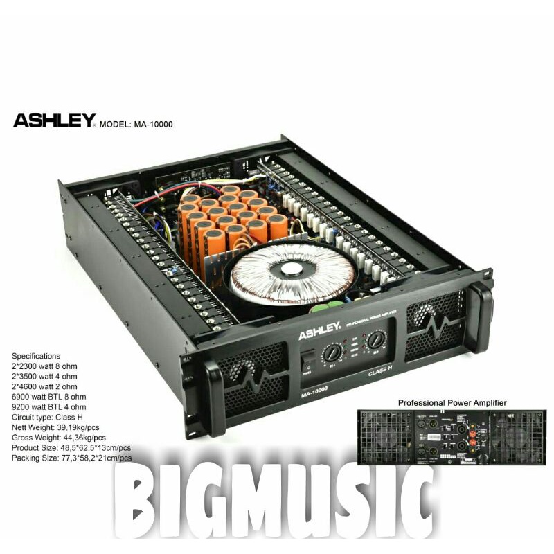 Power Ashley MA 10000 Original Amplifier MA10000 Class H