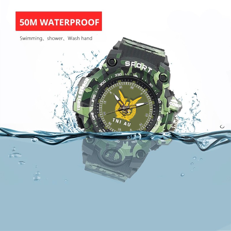 (SPECIAL EDITION) JAM TANGAN LOGO TNI-AU WATER RESISTANT NO.6