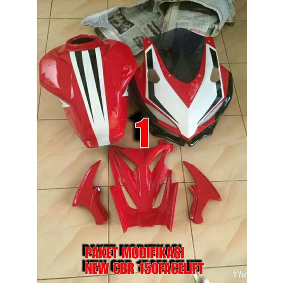 Paket Komplit Modifikasi New CBR 150 Facelift MERAH BAGUS Shopee