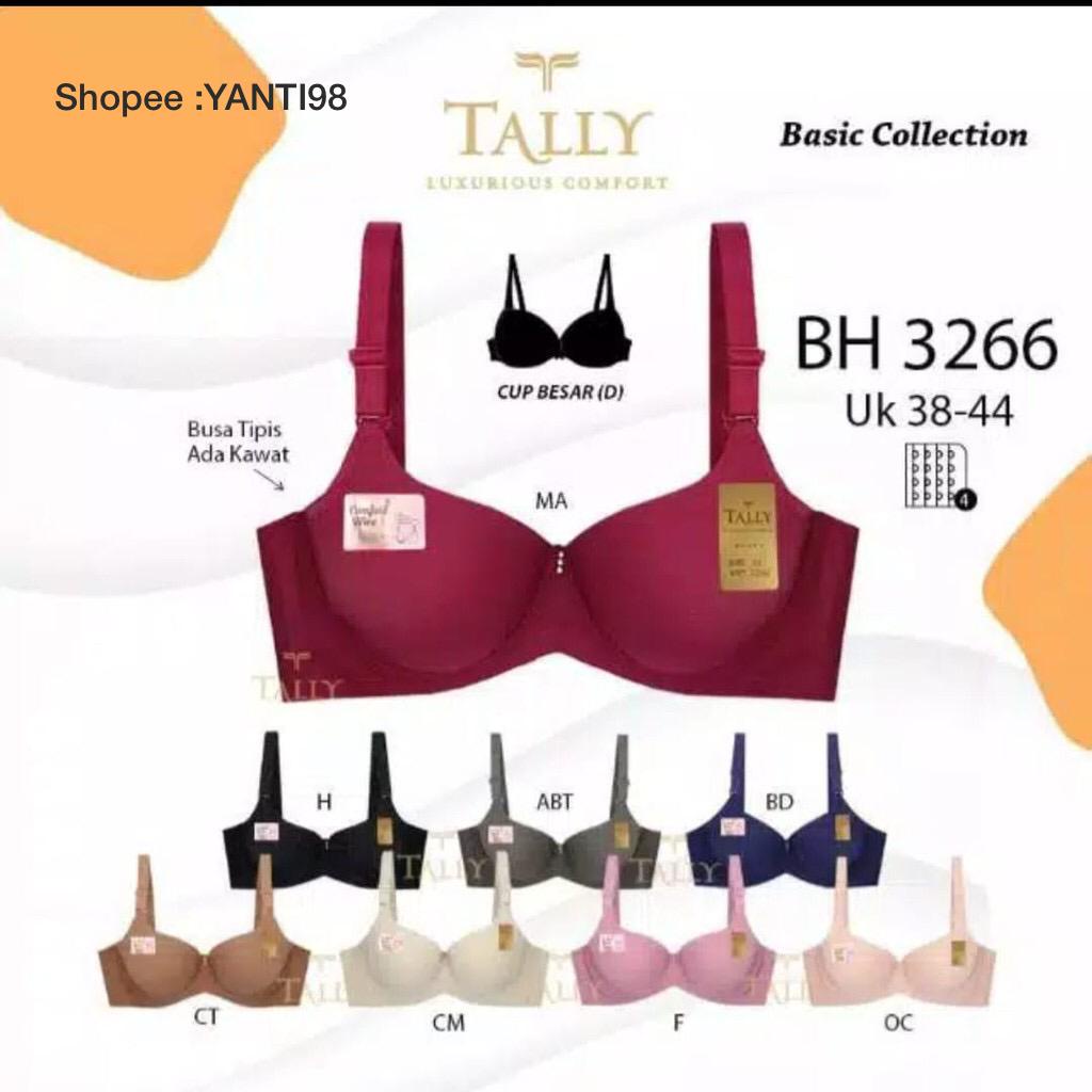 ARA98STORE - READY BH BRA TALLY 3266 JUMBO BIG CUP BUSA TIPIS - BH JUMBO TALLY CUP D - BH CUP BESAR WANITA - BH WANITA BESAR ADA KAWAT  - SIZE 38 40 42 44- BH BRA WABITA ORIGINAL - BH CUP BESAR BH MEREK TAlly