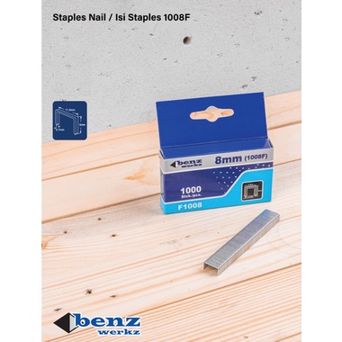 Benz Isi Steples Isi Ulang Steples 8 mm F1008 Refil Steple Gun Tacker 8 Mm F1008