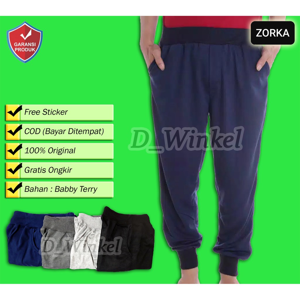 Celana Jogger Panjang Training Trening Pria Wanita M L XL XXL Joger bahan babyterry 5 Warna