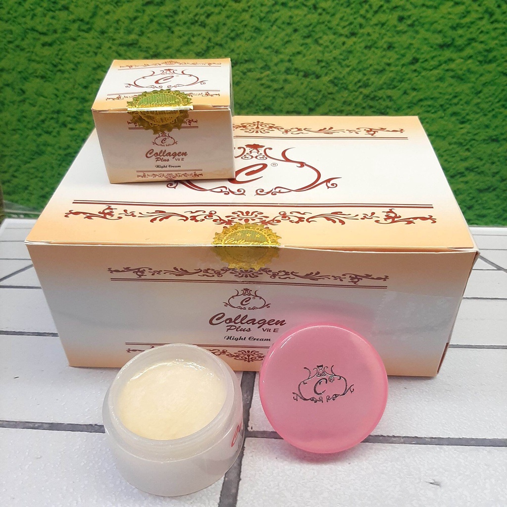 CREAM COLLAGEN MALAM SINGLE / CREAM KOLAGEN MALAM SAJA RUMAH CANTIK