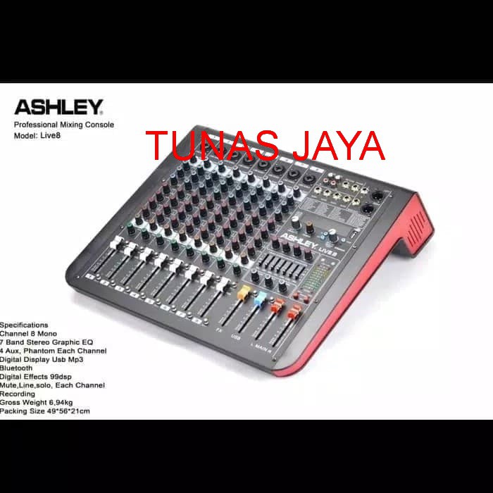 mixer ashley model live 8