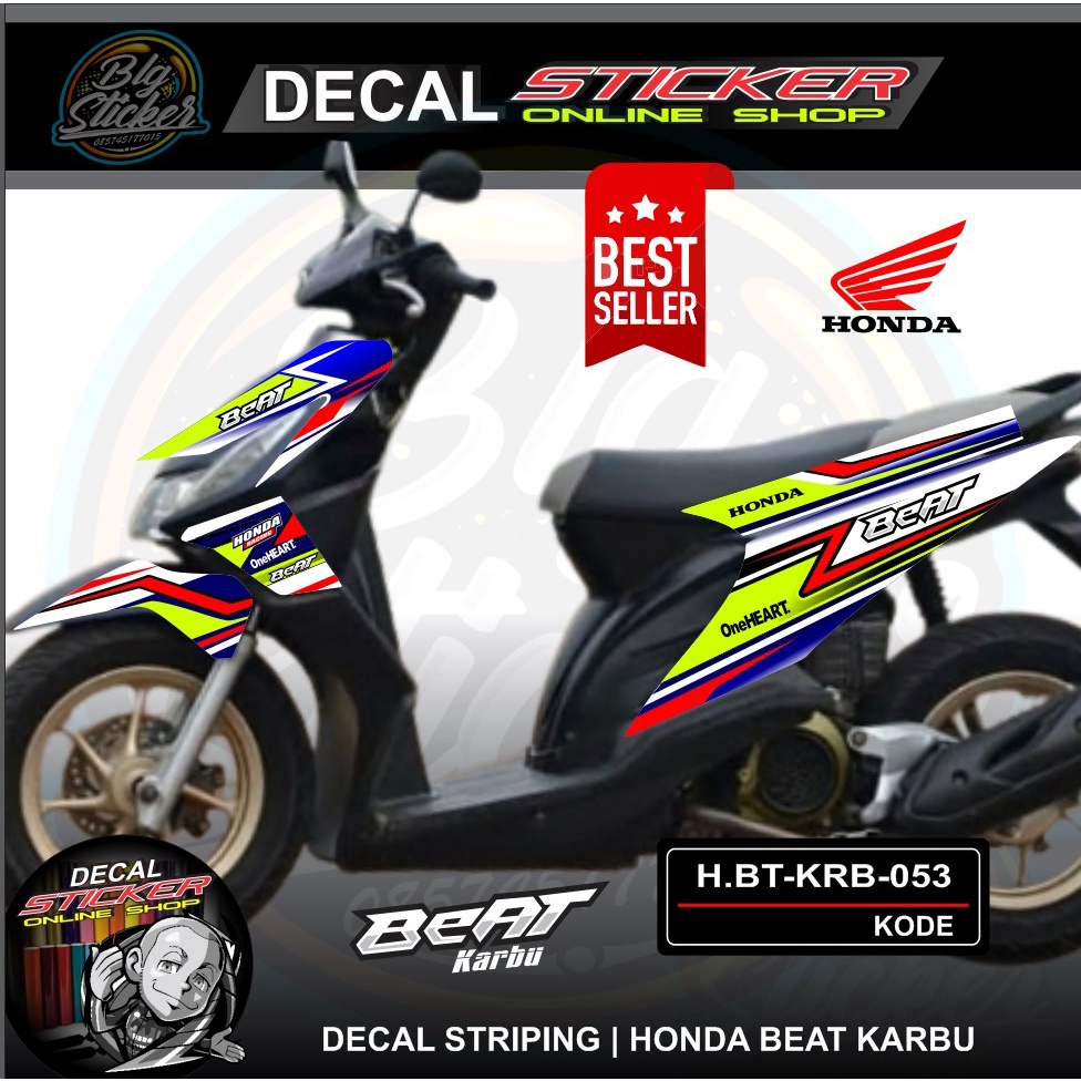 Jual STIKER MOTOR HONDA BEAT KARBU | DECAL STRIPING VARIASI RACING ...