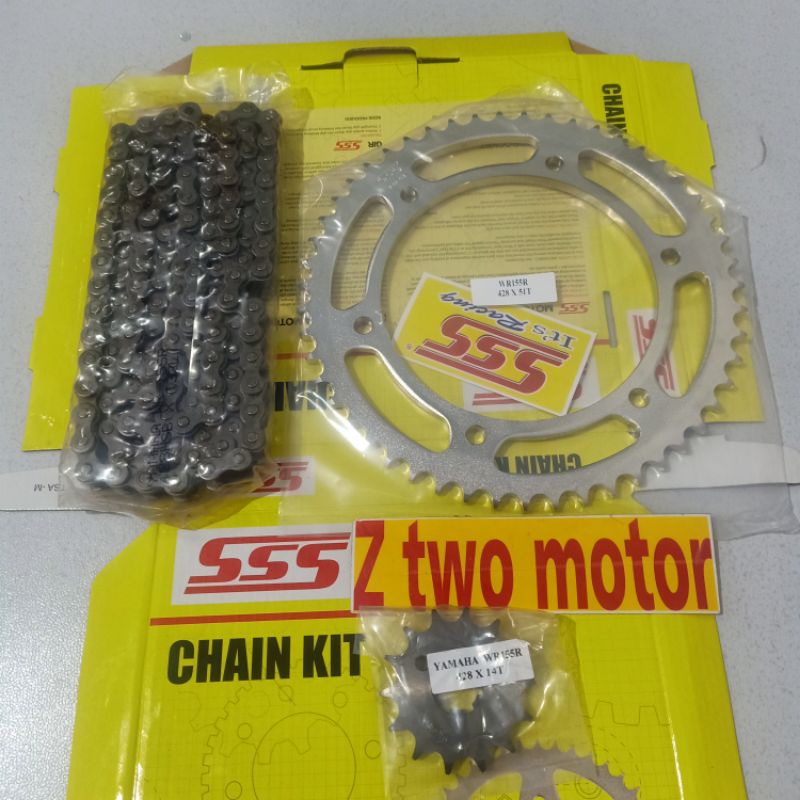 Star gear set depan belakang wr 155 sss scarletgear gir depan belakang scarlet racing wr 155 sss gea