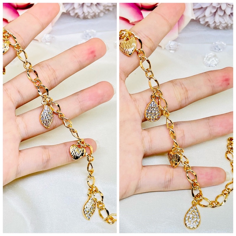 Gelang tangan emas permata motif  Xuping