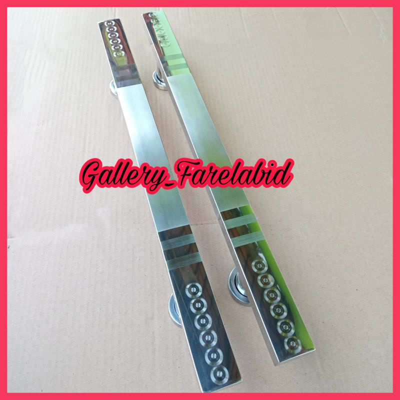 Panjang 80 Cm Handle Pintu Rumah Stainless Steel Kotak Jumbo Gagang Pintu Rumah Modern Pegangan Pintu Kupu Tarung Tarikan Pintu Rumah Utama Minimalis