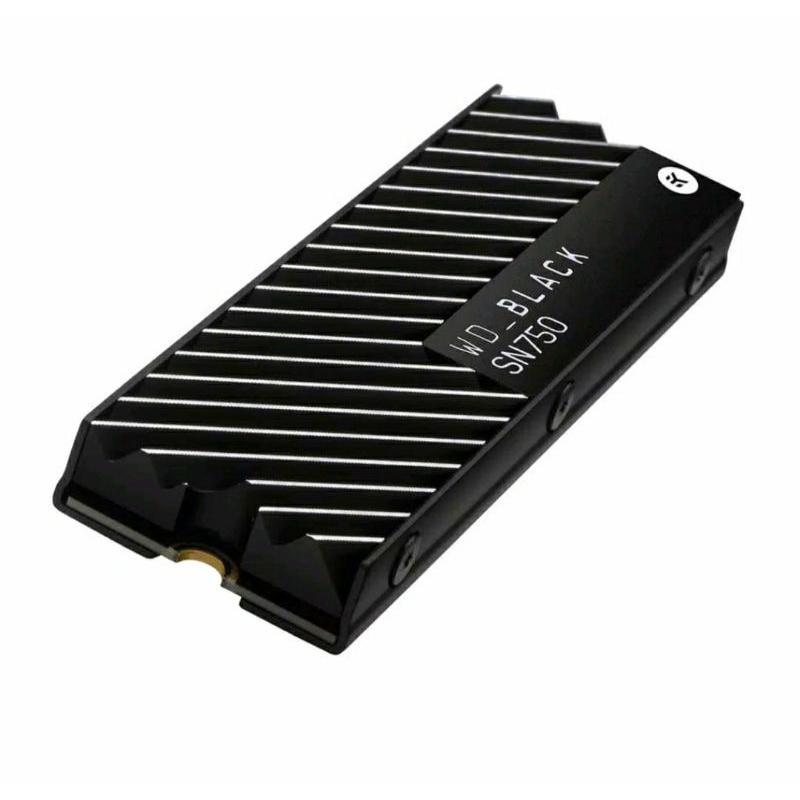 WD Black SSD SN750 M.2 Pcie Gen3 Nvme 2280 1TB With Heatsink
