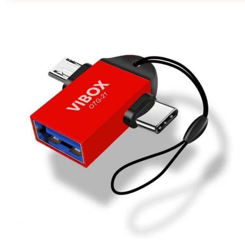 OTG VIBOX OTG-21 2IN1 MICRO TYPE-C On The Go VIBOX 2 IN 1 Tipe-c Micro