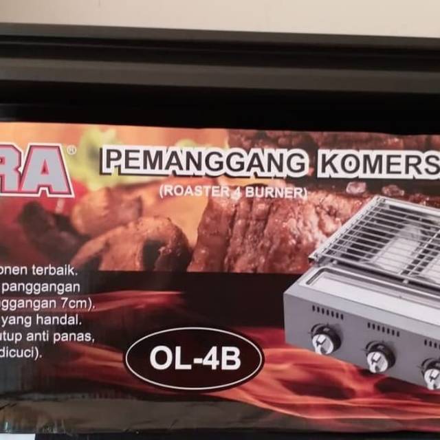 Panggangan sosis / Roaster 4tungku GETRA Black Series