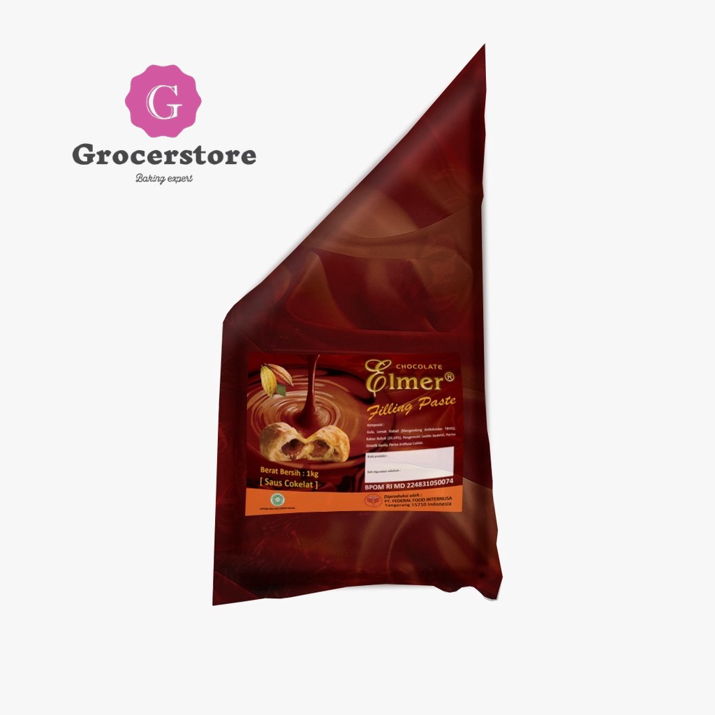 

Elmer Coklat Filling / Isian Roti / Kue / Bakpao 1 Kg