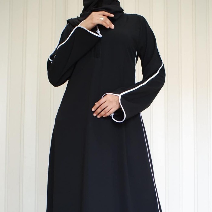 TERBARU     Abaya Hitam Polos Gamis Turkey Drees Jubah Wanita Muslim Syari