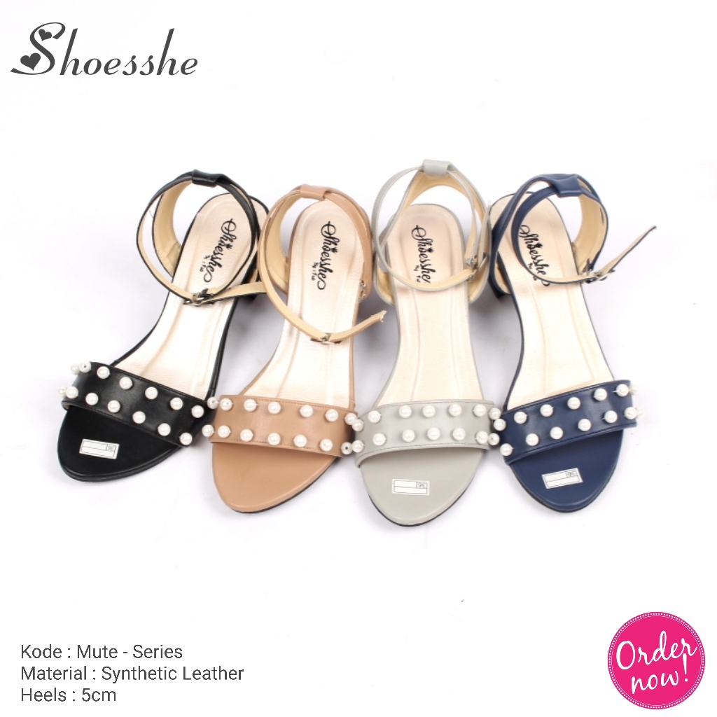 Fsb - Sandal Heels Tali Wanita Kualitas Premium (Mute - Series)