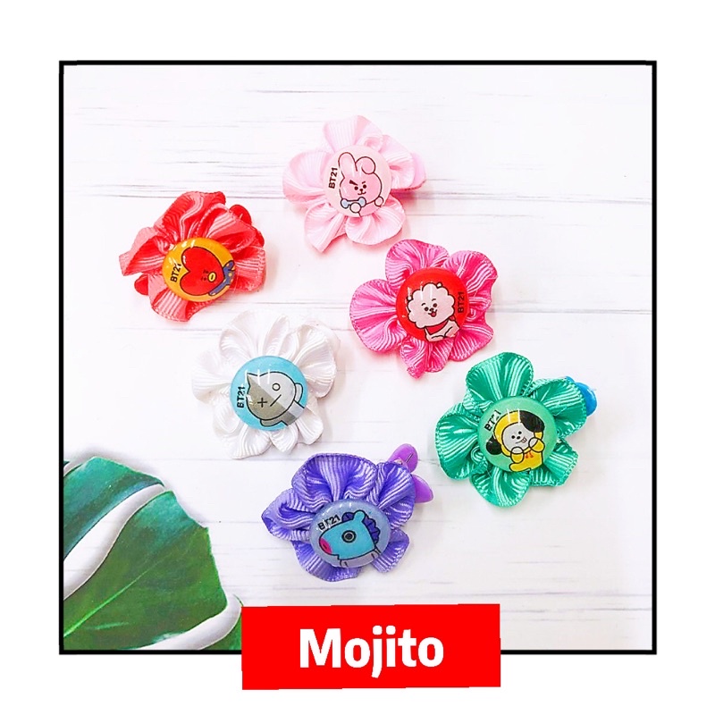 Jepit Rambut Bt21 / Jepit Rambut Anak Kecil / Jepitan Rambut BTS / Jepit Rambut Lucu BT21