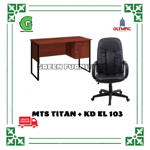 PAKET MEJA KANTOR+KURSI KERJA/KURSI DIREKTUR/MEJA KANTOR MURAH