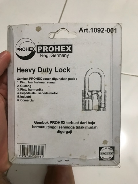 Gembok 40 mm Leher Panjang Hasston