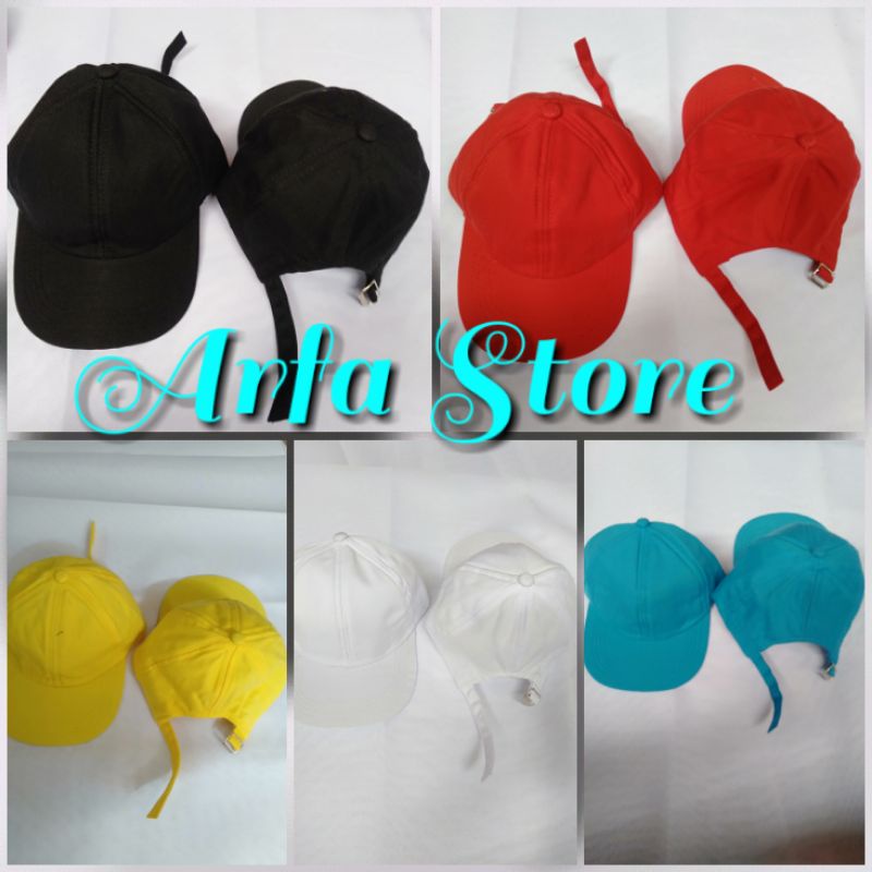 TOPI ANAK/ TOPI BASEBALL POLOS/ TOPI BASEBALL ANAK