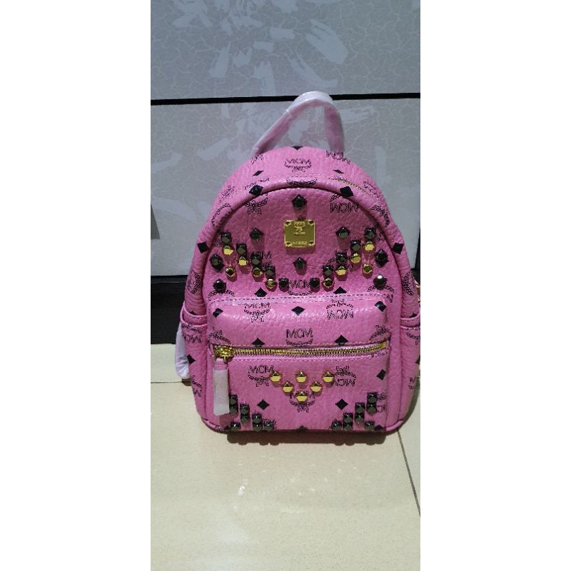 mcm ransel kulit asli