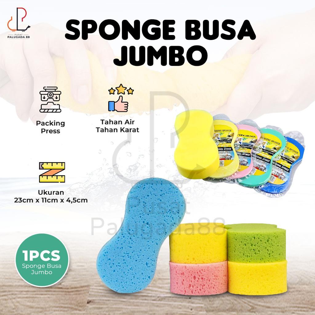 Expanding Sponge Spons Spon busa JUMBO Cuci mobil Motor Piring Foam WASH EXpanding Smart Bentuk Angka 8 Compres Car Magic