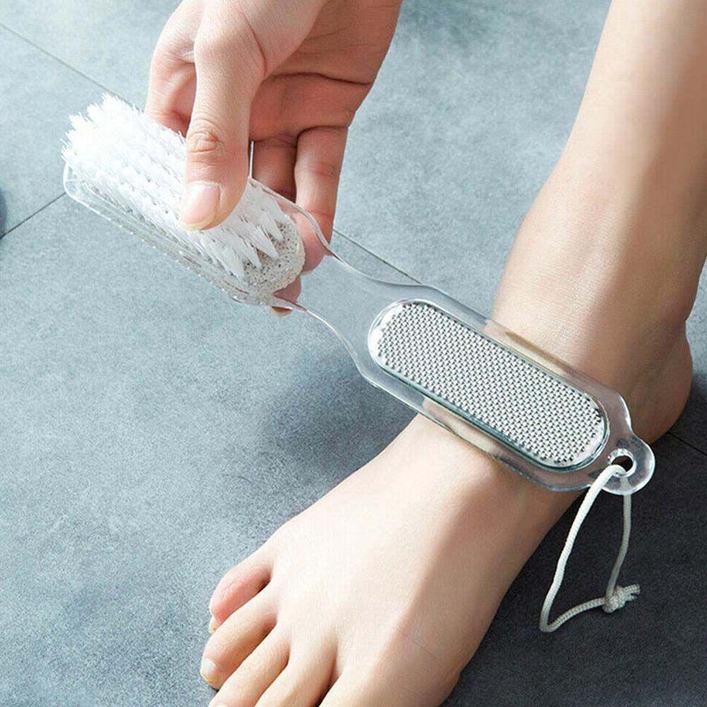 AUGUSTINA Sikat Kaki 4in1 Agustinina Profesional Multifungsi Manicure Grinding Pembersih Kaki Debu Penghilang Kulit Mati Pijat Kaki