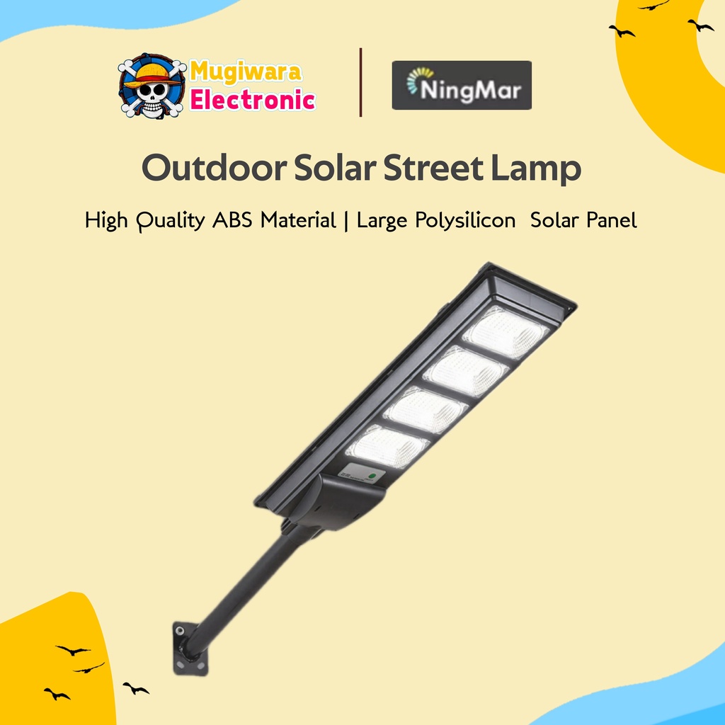 Ningmar Outdoor Solar Street Lamp 60W Waterproof Lampu Jalan