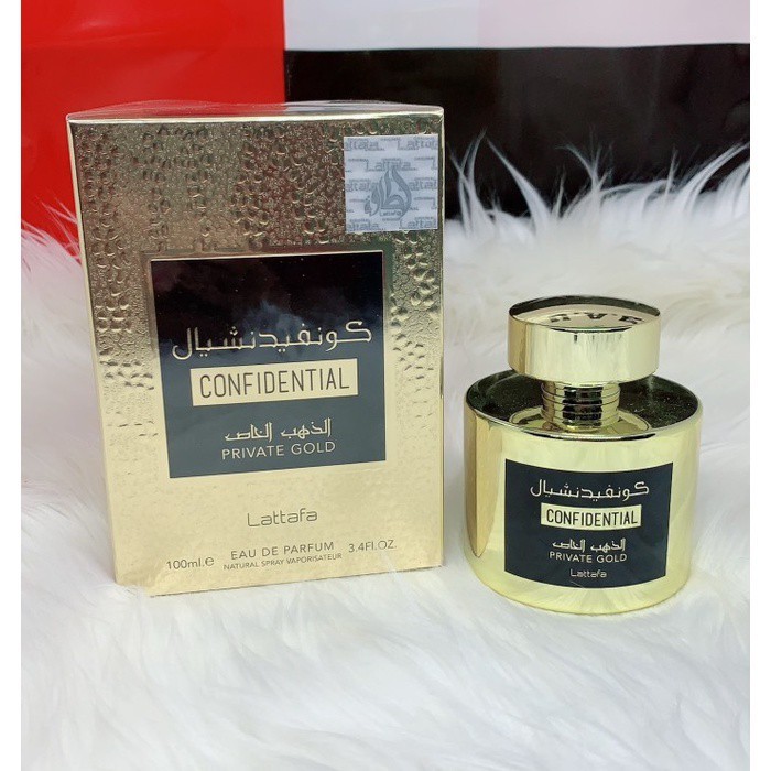Confidential private gold lattafa 100ml