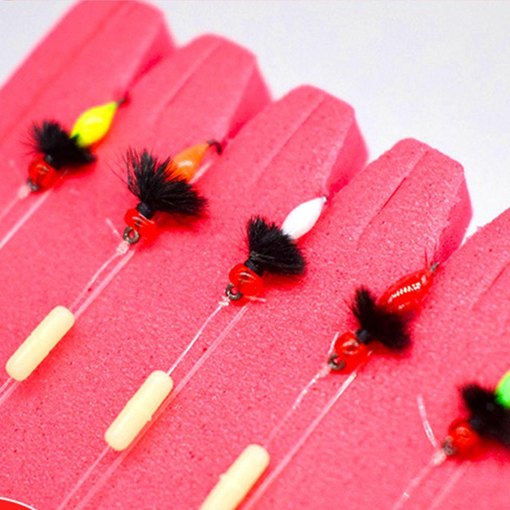 Preva 5Pcs Nano Fly Thread Group Perfect Decoy Fly Fishing Insect Flies Konektor Manik Umpan Pancing