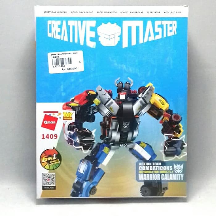 Lego Qman Toy Studio 6 in 1 Creativ Master Robot Transform set 1409