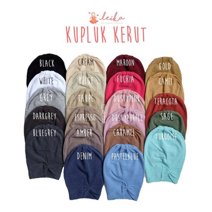 Leika Hijab - Kupluk Kerut