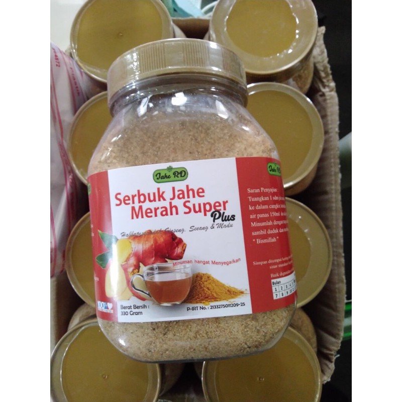

jahe merah++ 330gr (madu, gingseng, habbatussaudah dll)