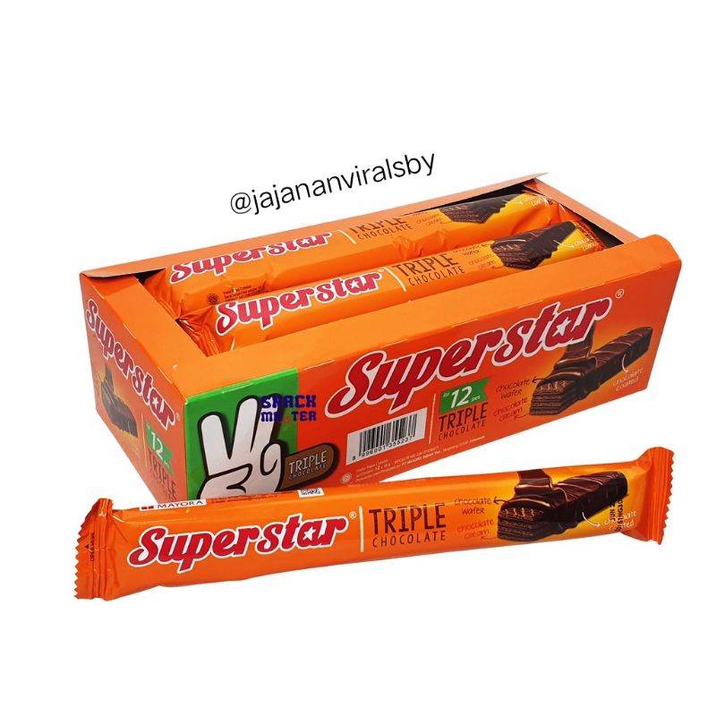 

SUPERSTAR TRIPLE CHOCO WAFER 12pcs x 18gr