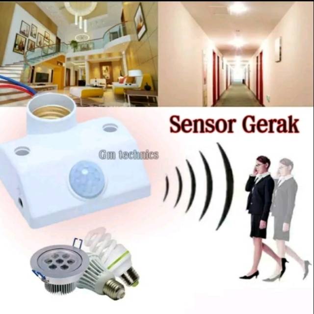 Saklar lampu Pintar Otomatis Sensor Gerak Anti maling