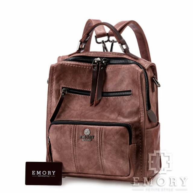 Tas cantik banget wanita model ransel merk asli Emory kualitas import branded