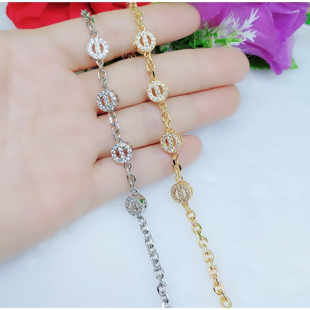 Gelang xuping permata lapis emas perhiasan fashion 0391-0392