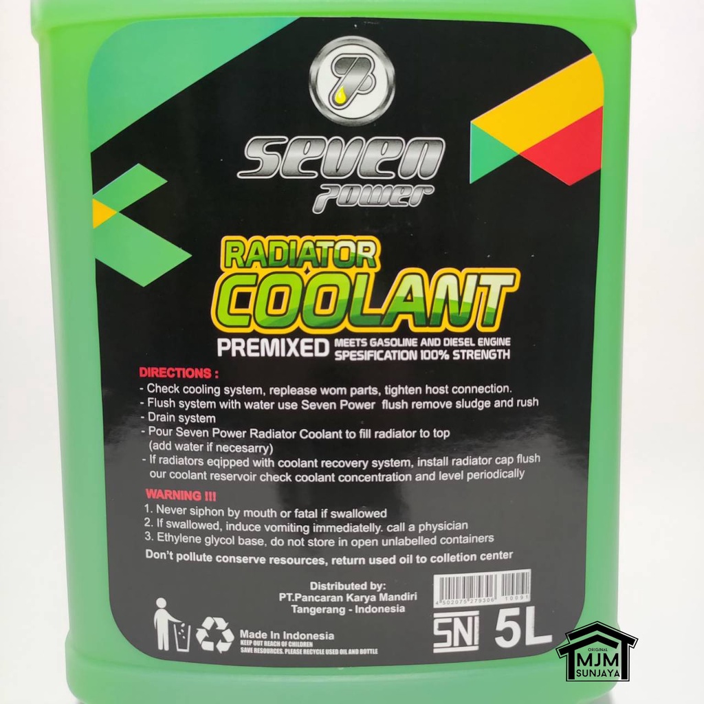 Air RADIATOR POWER COOLANT WATER Seven Pendingin Galon 5 Liter 5L MURAH