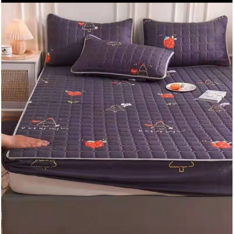 sprei sulthan waterproof ukuran 160x200cm motif karakter-Abu2