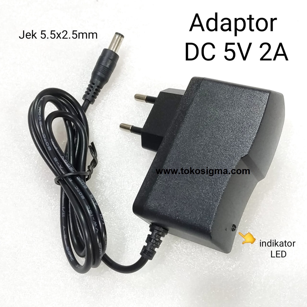 Adaptor AC to DC 5V 2A Power Switching Splitter Extender Konverter HDMI 2000mA jek 5.5x2.5mm