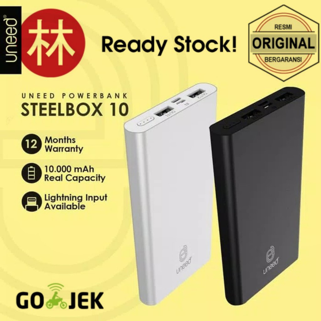 UNEED Steelbox 10 UPB213 Powerbank 10000mAh