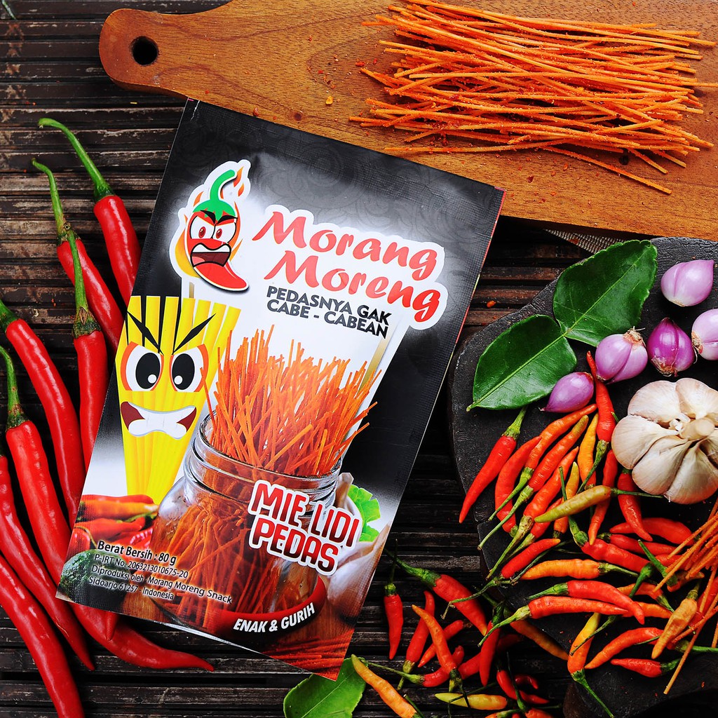 

Mie Lidi Pedas Hot Morang Moreng / Snack Mi Lidi Lidian Aneka Rasa