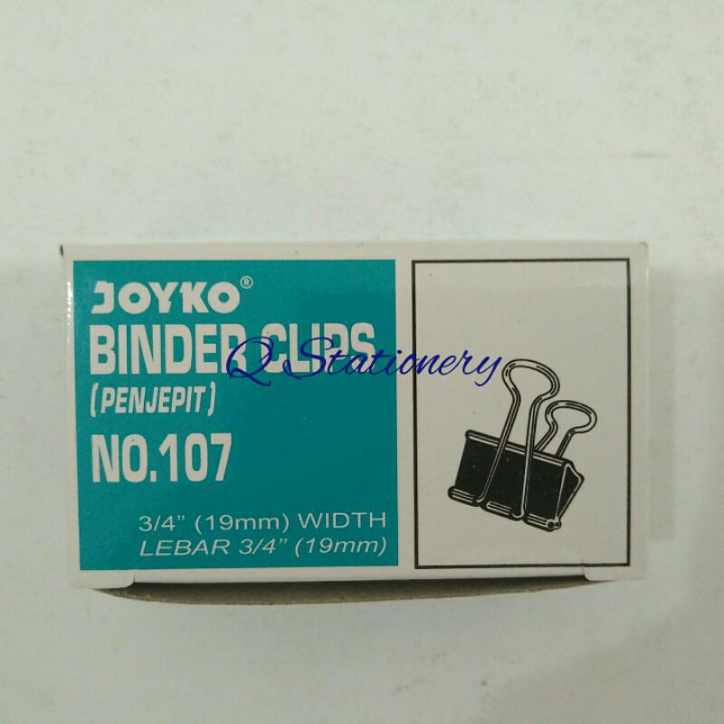 

Binder clip/penjepit kertas no. 107 Joyko