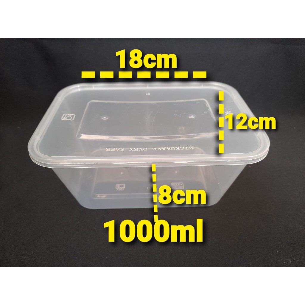 Thinwall box / plastik box 500ml-2000ml