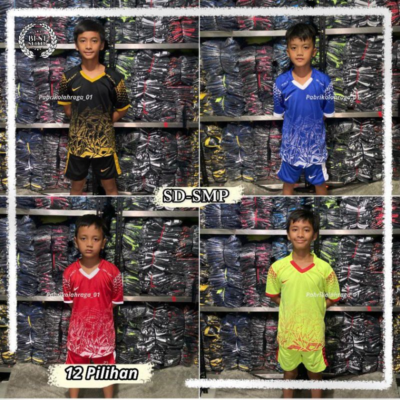 Baju Bola Anak Anak Nike / Stelan Futsal Junior Terbaru Nike