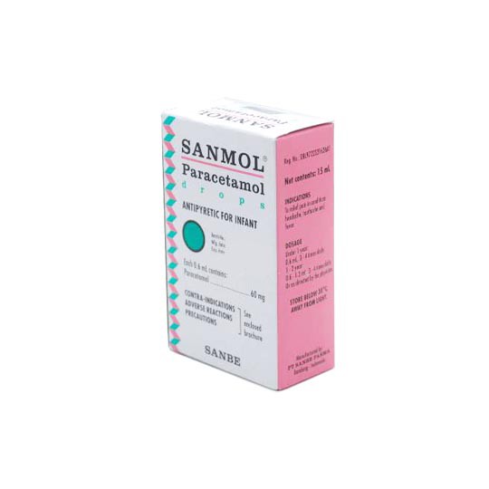 Sanmol drop 15ml (penurun panas untuk anak 0-1 tahun)