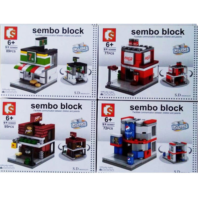 Sembo Block SD6604-07 Minifigure Set Isi 4